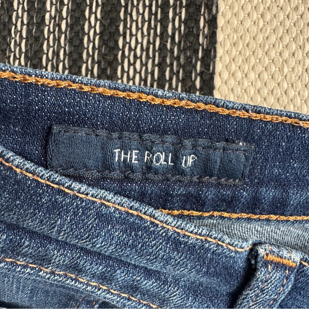 Lucky Brand Women's Dark Wash The Roll UP Jeans Summer Short Size 2/26 - Picture 5 of 12